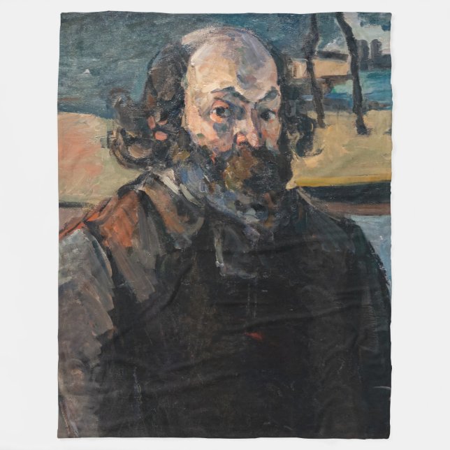 Paul Cezanne - Self-portrait Fleece Blanket (Front)