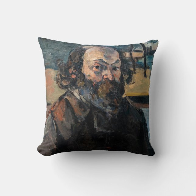 Paul Cezanne - Self-portrait Throw Pillow (Front)