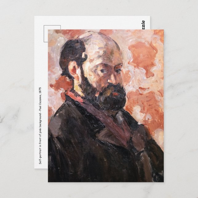 Paul Cezanne - Self-portrait with pink background Postcard (Front/Back)