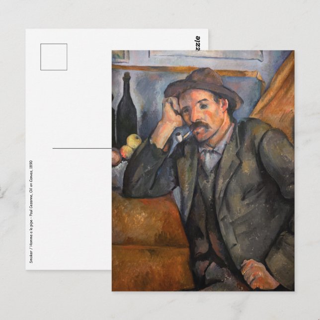 Paul Cezanne - Smoker Postcard (Front/Back)