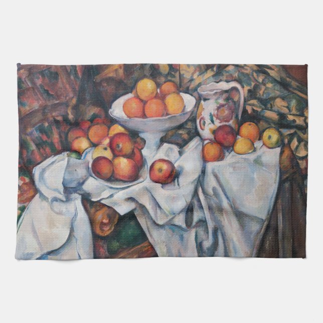 Paul Cezanne - Still Life, Apples and Oranges Kitchen Towel (Horizontal)