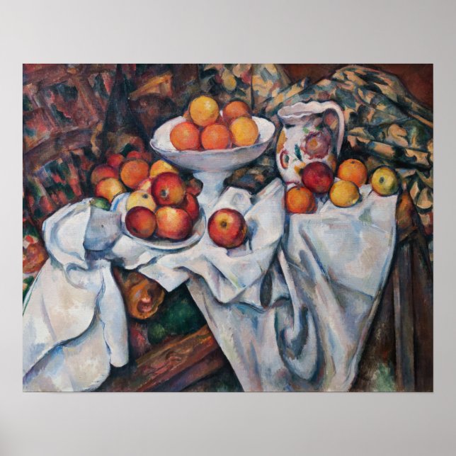 Paul Cezanne - Still Life, Apples and Oranges Poster (Front)