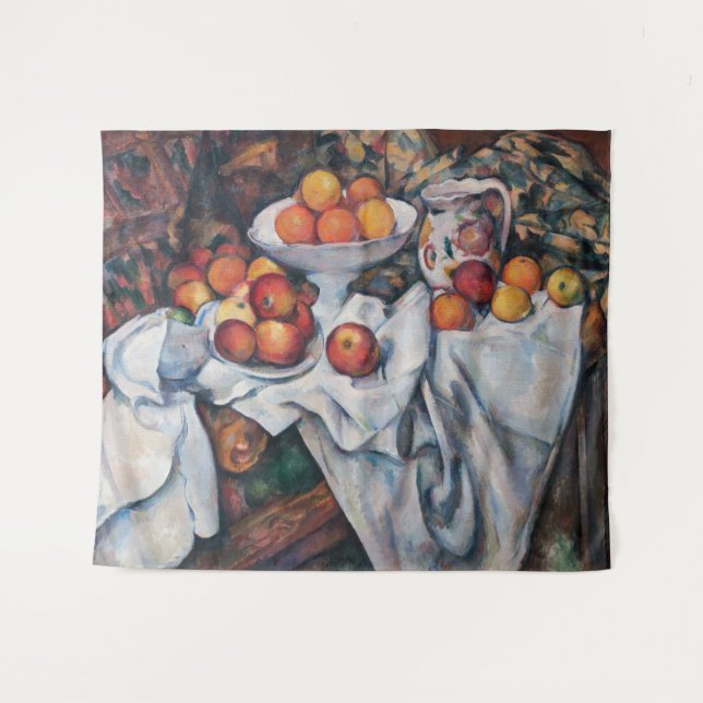 Paul Cezanne - Still Life, Apples and Oranges Tapestry (Front (Horizontal))