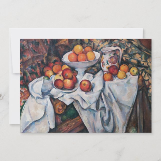 Paul Cezanne - Still Life, Apples and Oranges Thank You Card (Front)