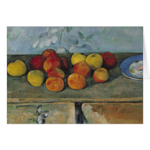 Paul Cezanne Still life of apples and biscuits,