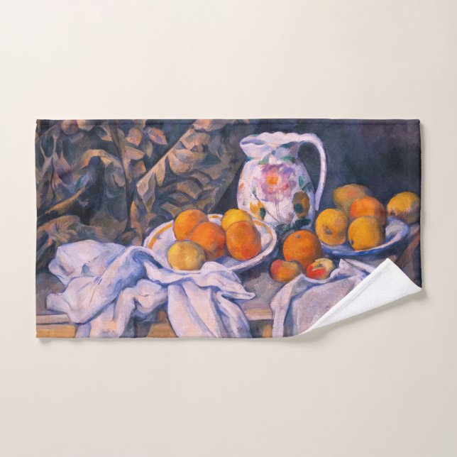 Paul Cezanne - Still Life with a Curtain Bath Towel Set (Hand Towel)