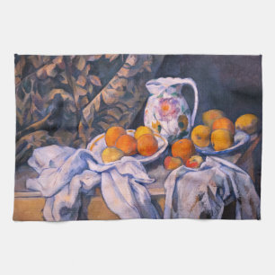 Paul Cezanne - Still Life with a Curtain Kitchen Towel