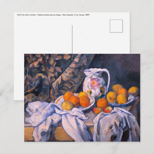 Paul Cezanne - Still Life with a Curtain Postcard