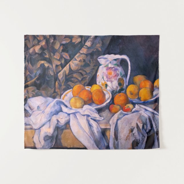Paul Cezanne - Still Life with a Curtain Tapestry (Front (Horizontal))