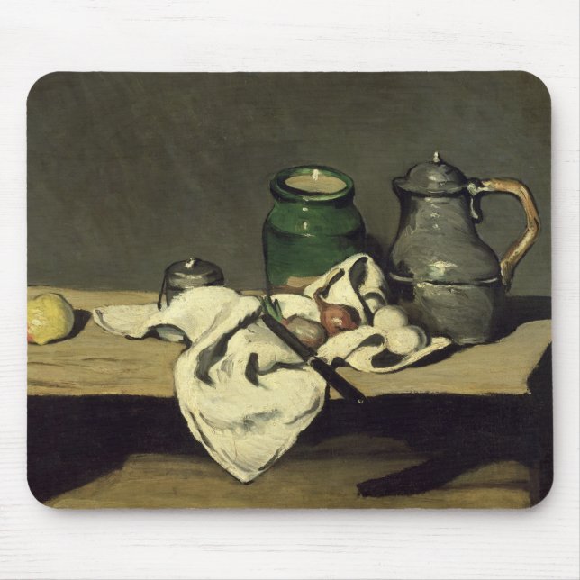 Paul Cezanne | Still Life with a Kettle, c.1869 Mouse Pad (Front)