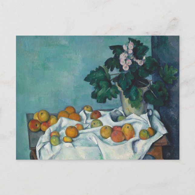 Paul Cezanne | Still Life with Apples and a Pot of Postcard (Front)