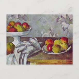 Paul Cezanne-Still life with apples and fruit bowl Postcard