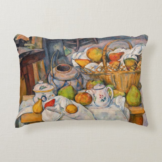 Paul Cezanne - Still Life with Basket Accent Pillow (Front)