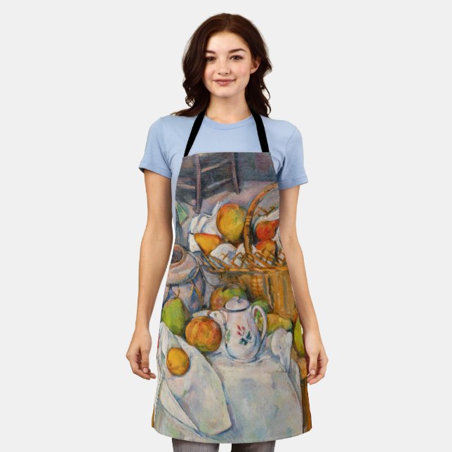 Paul Cezanne - Still Life with Basket Apron (Worn)