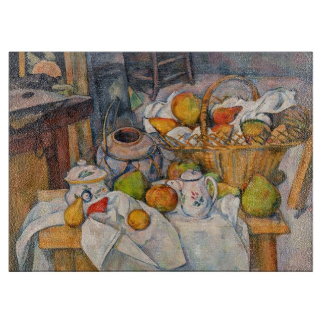 Paul Cezanne - Still Life with Basket Cutting Board (Front)