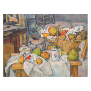 Paul Cezanne - Still Life with Basket Tablecloth