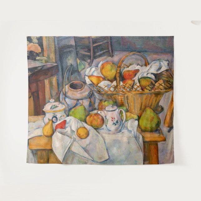 Paul Cezanne - Still Life with Basket Tapestry (Front (Horizontal))