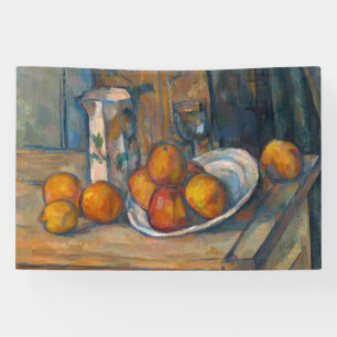 Paul Cezanne - Still Life with Milk Jug and Fruits Banner