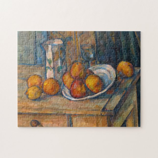 Paul Cezanne - Still Life with Milk Jug and Fruits Jigsaw Puzzle (Horizontal)