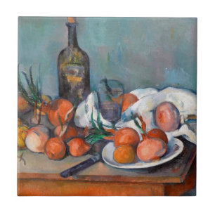 Paul Cézanne, Still Life with Onions and a Bottle Tile