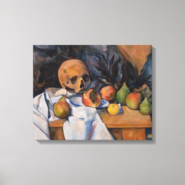 Paul Cezanne - Still Life with Skull Canvas Print (Front)