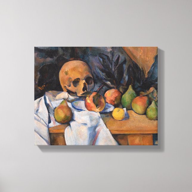 Paul Cezanne - Still Life with Skull Canvas Print (Front)