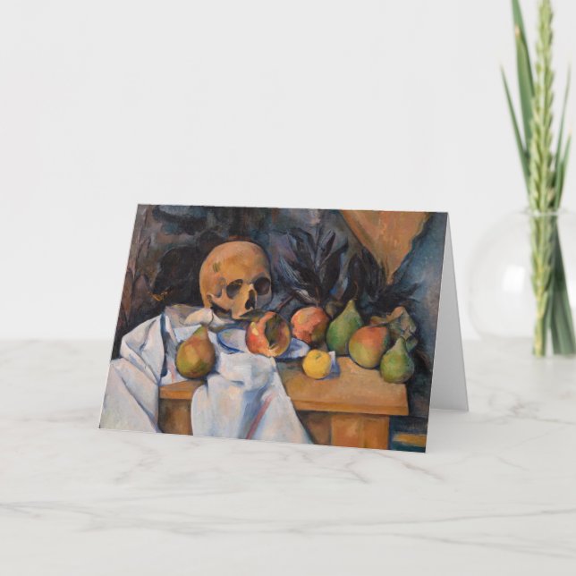 Paul Cezanne - Still Life with Skull Card (Front)