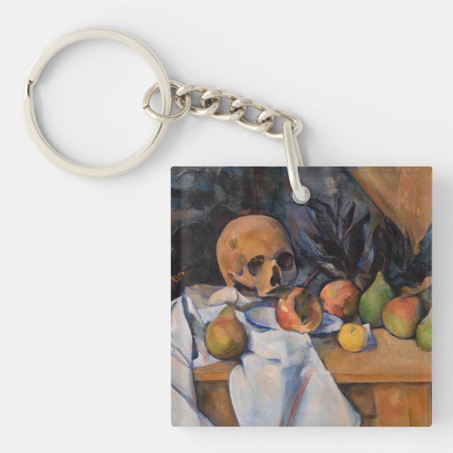 Paul Cezanne - Still Life with Skull Keychain (Front)
