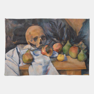 Paul Cezanne - Still Life with Skull Kitchen Towel