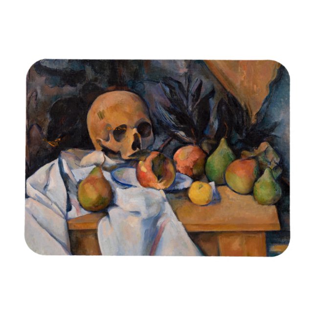 Paul Cezanne - Still Life with Skull Magnet (Horizontal)