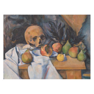 Paul Cezanne - Still Life with Skull Tablecloth
