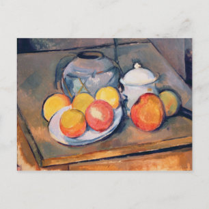 Paul Cezanne   Straw-covered vase Postcard