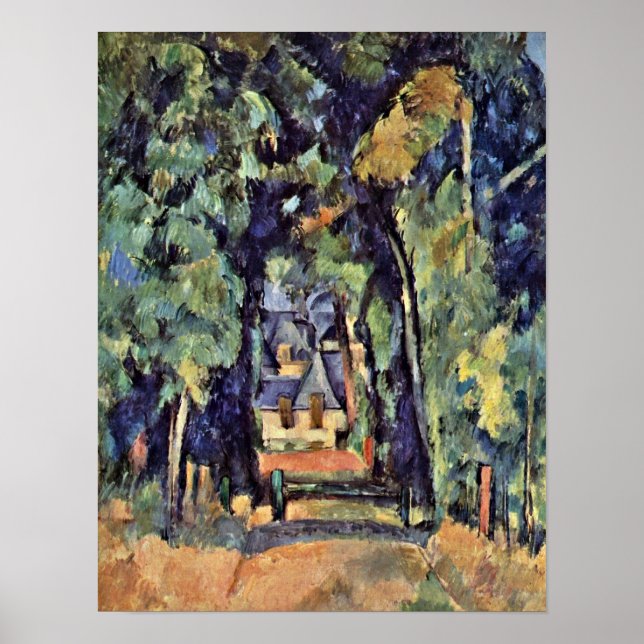 Paul Cezanne - Street in Chantilly Poster (Front)