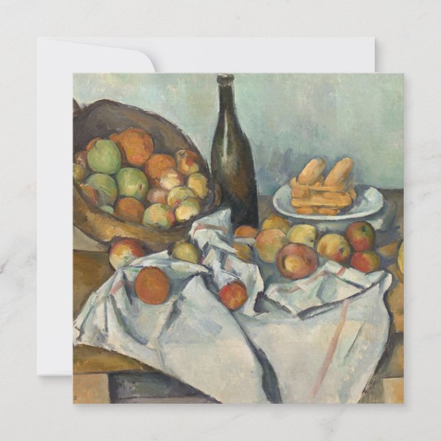 Paul Cezanne - The Basket Of Apples Holiday Card (Front)
