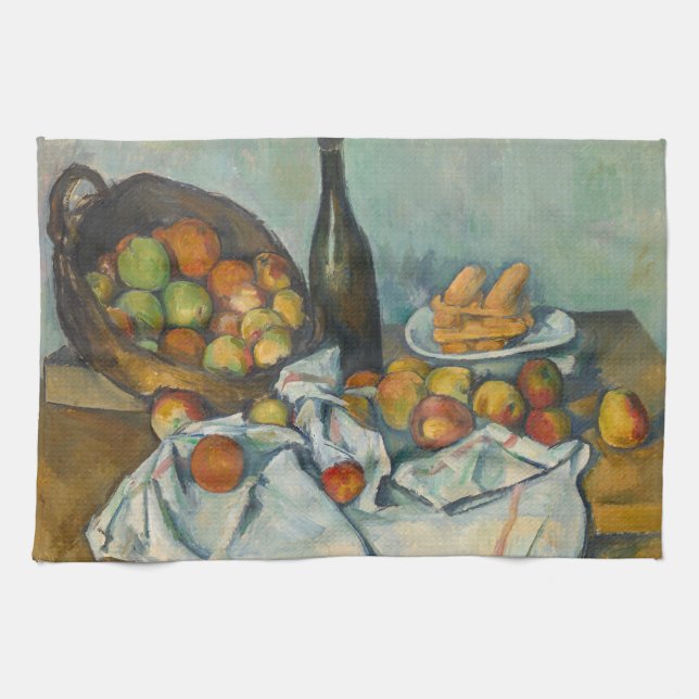 Paul Cezanne - The Basket of Apples Kitchen Towel (Horizontal)