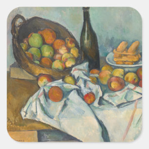 Paul Cezanne - The Basket of Apples Square Sticker