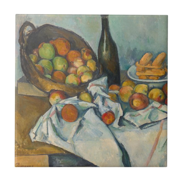 Paul Cezanne - The Basket of Apples Tile (Front)
