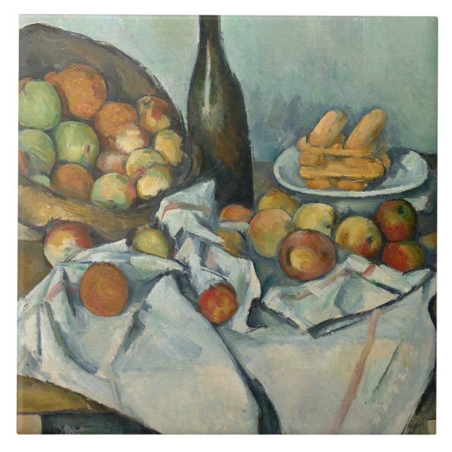 Paul Cezanne - The Basket of Apples Tile (Front)