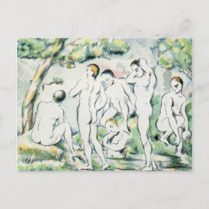 Paul Cezanne The Bathers, Small plate Postcard