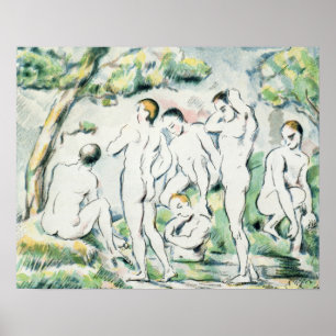 Paul Cezanne The Bathers, Small plate Poster