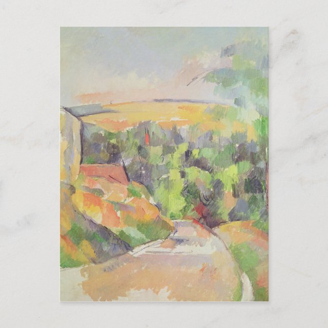 Paul Cezanne | The Bend in the road, 1900-06 Postcard (Front)