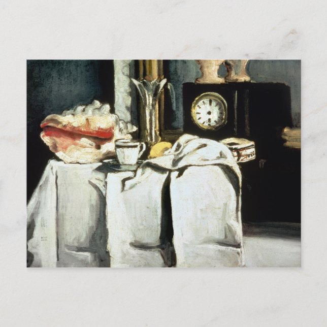 Paul Cezanne | The Black Marble Clock, c.1870 Postcard (Front)