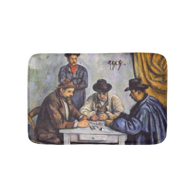 Paul Cezanne - The Card Players Bath Mat (Front)