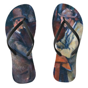 Paul Cezanne - The Card Players Flip Flops