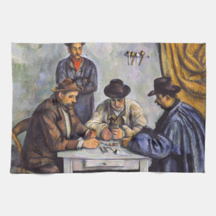 Paul Cezanne - The Card Players Kitchen Towel