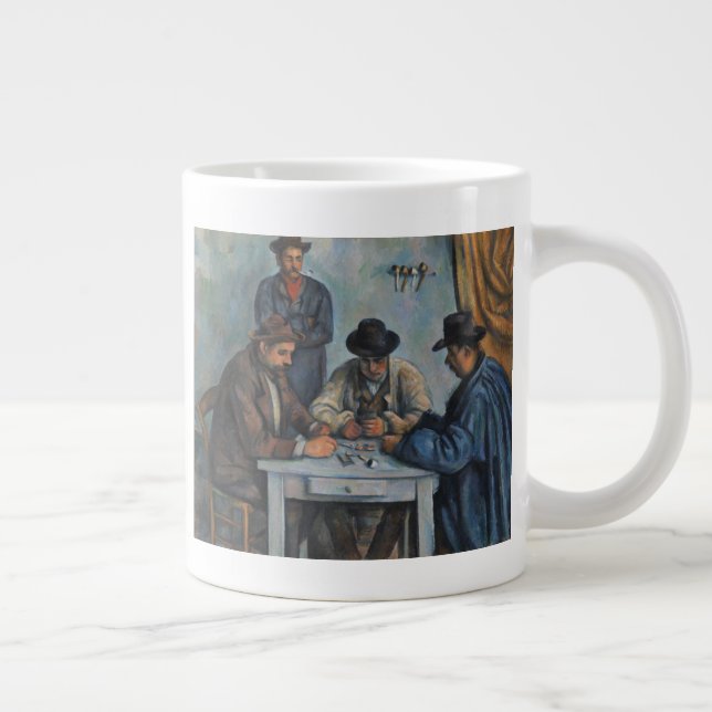 Paul Cezanne | The Card Players Large Coffee Mug (Right)