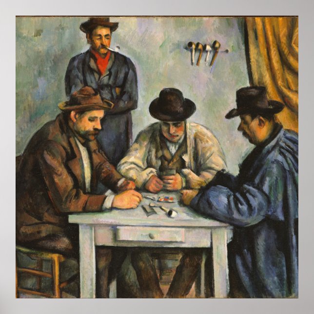 Paul Cezanne - The Card Players Poster (Front)