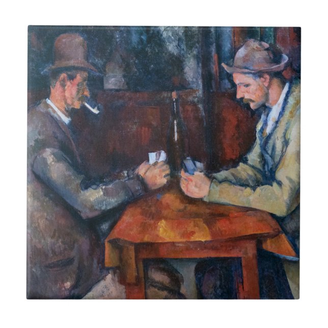 Paul Cezanne - The Card Players Tile (Front)