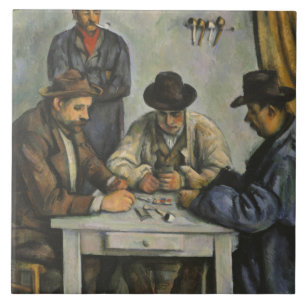 Paul Cezanne - The Card Players Tile