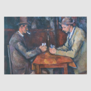 Paul Cezanne - The Card Players Tissue Paper
